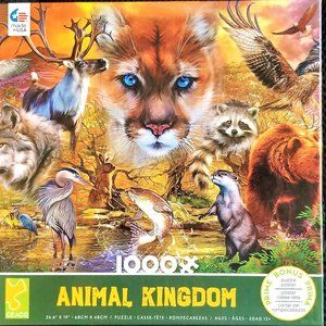 Animal Kingdom Puzzle 100 Piece + Poster New
